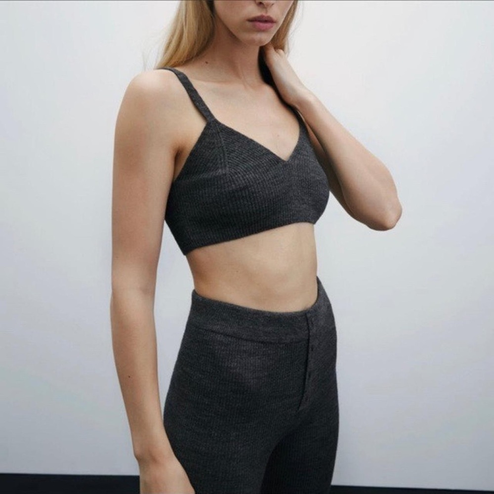 Zara Wool Blend Bralette Top